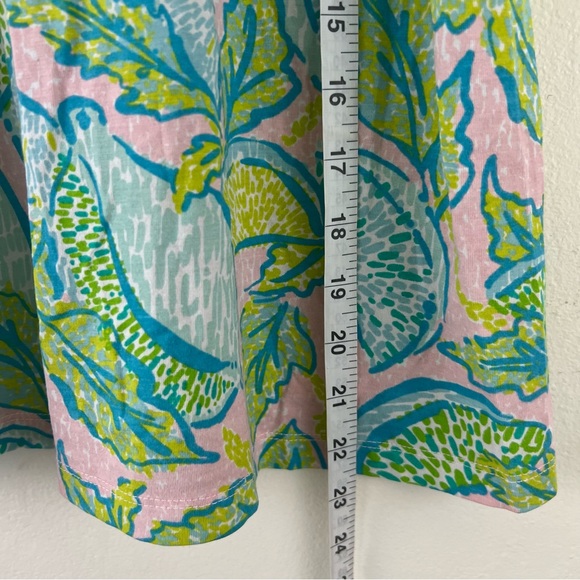 Lilly Pulitzer Kristin Vitamin Sea Pima Cotton Modal Blend Cross-back Tank Top - Picture 9 of 10